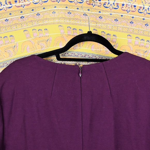 Lafayette 148 NY Italian Punto Milano Peplum Dress - Picture 9 of 11